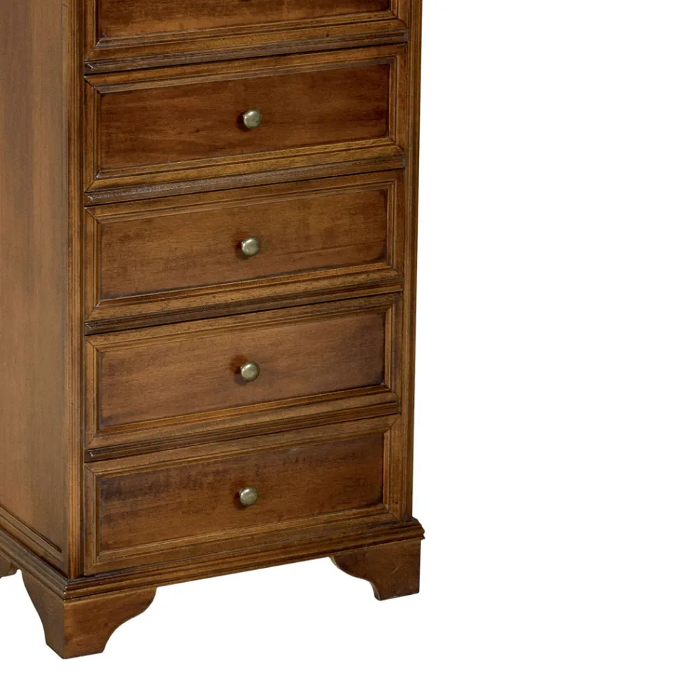 Komo në dru të fortë me dekorime të ndryshme Prodhuar në Itali - Nortia Viadurini