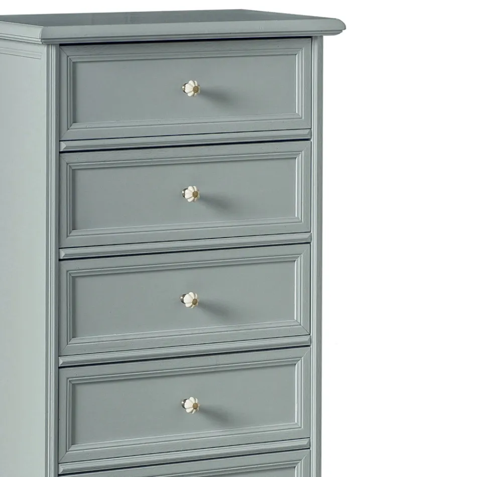 Komo në dru të fortë me dekorime të ndryshme Prodhuar në Itali - Nortia Viadurini