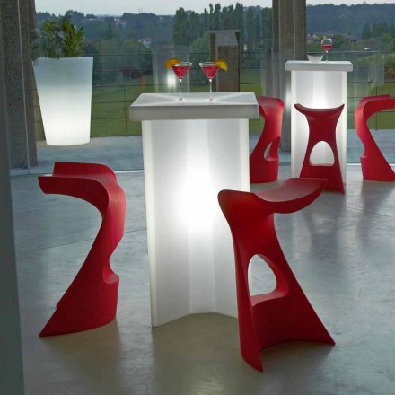 Stol i lartë me ngjyra Slide Koncord dizajn modern i prodhuar në Itali Viadurini