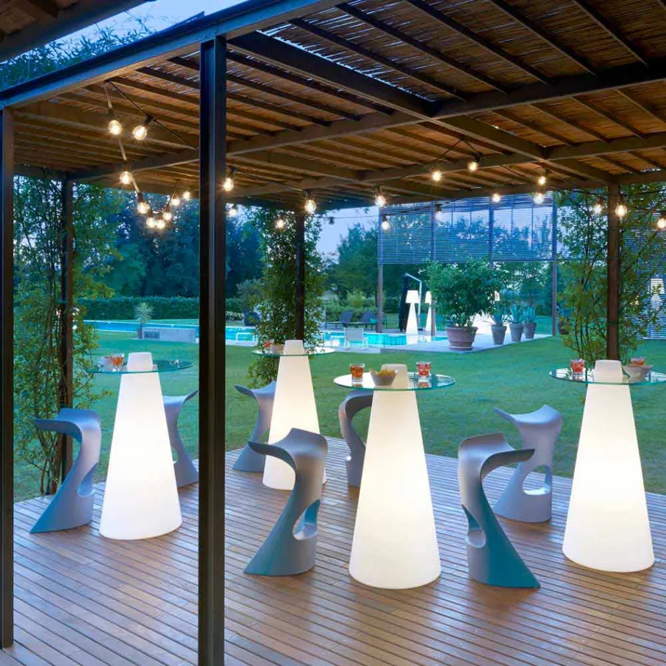 Stol i lartë me ngjyra Slide Koncord dizajn modern i prodhuar në Itali Viadurini