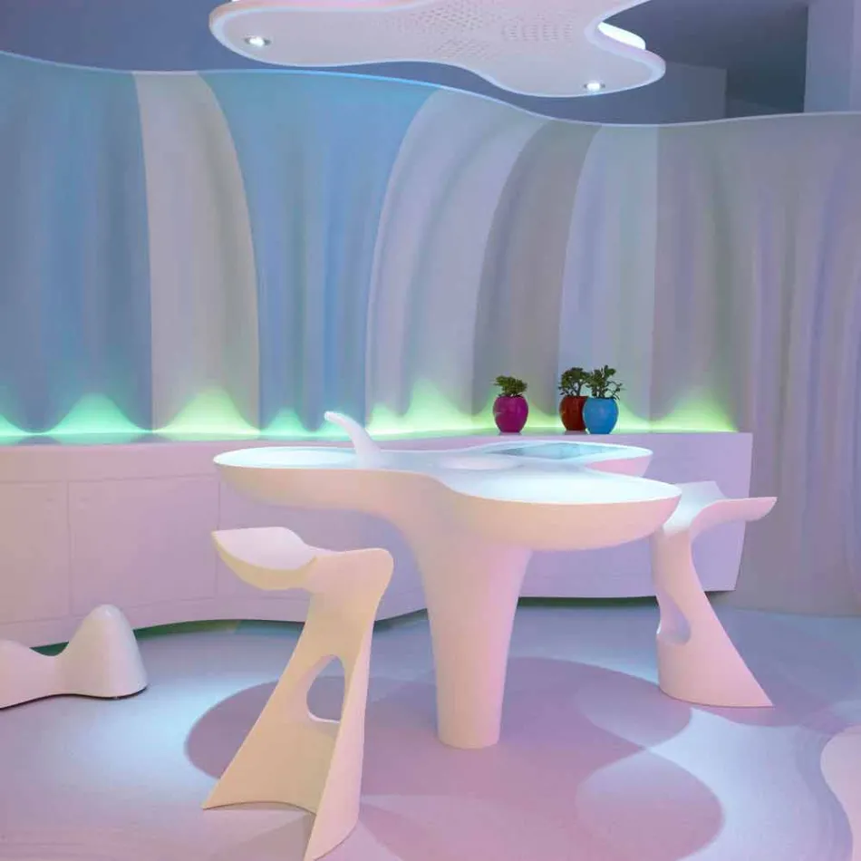 Stol i lartë me ngjyra Slide Koncord dizajn modern i prodhuar në Itali Viadurini