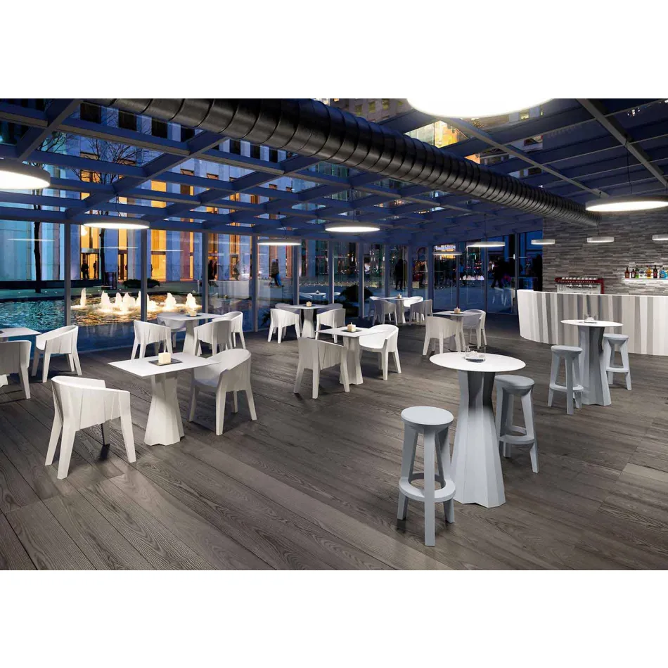 Stol bar me dizajn të lartë në polietileni prodhuar në Itali - Tinuccia Viadurini