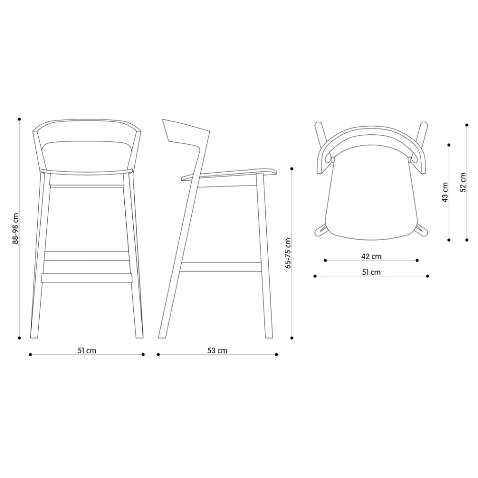 Karrocë e lartë kuzhine me strukturë druri hiri Prodhuar në Itali - Oslo Viadurini