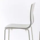 Jashtëqitje prej polipropileni të Stackable të Lartë me Bazë Metalike, 2 Copë - Kiara Viadurini