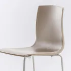 Jashtëqitje prej polipropileni të Stackable të Lartë me Bazë Metalike, 2 Copë - Kiara Viadurini