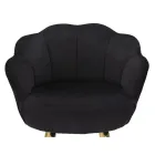 Karrige e lartë në Hekur të Artë me sedilje të mbuluar me kadife - Annina Viadurini