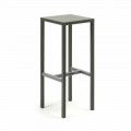 Stool bar i jashtëm në pluhur të veshur me metal të bërë në Itali - Meone