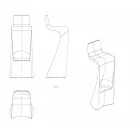 Jashtëqitje e shiritit të dizajnit modern Wing Vondom në polietileni Viadurini