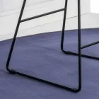 Stool baze sajë, vend lëkure me efekt lëkure - Ovid Viadurini