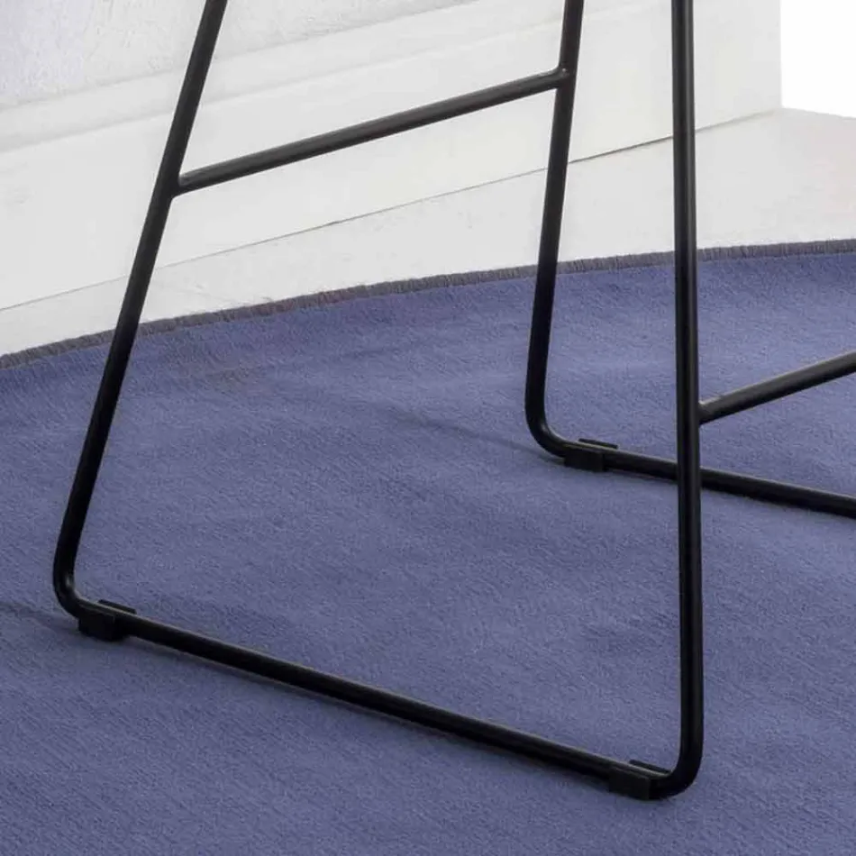 Stool baze sajë, vend lëkure me efekt lëkure - Ovid Viadurini