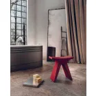 Stool polipropileni i ulët në natyrë i bërë në Itali - Prue Viadurini