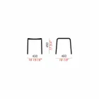 Stool i ulët në alumin alumini i pikturuar në natyrë i bërë në Itali - Sondra Viadurini