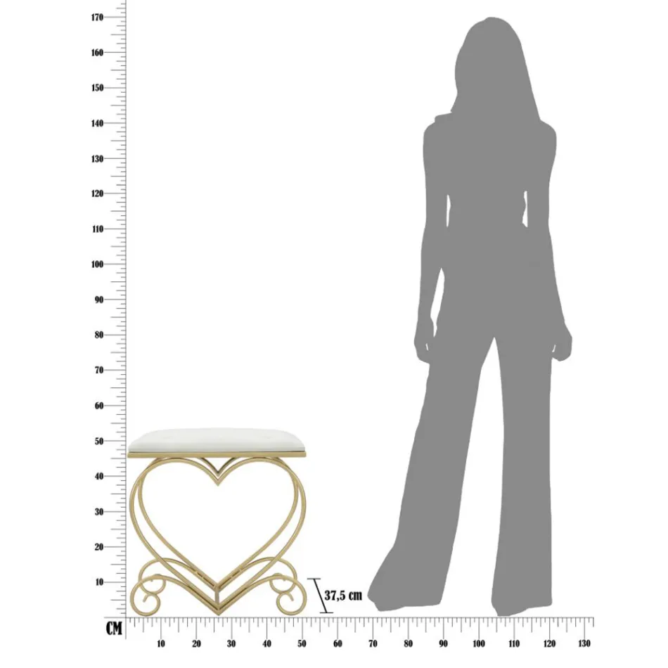 Karrige e Ulët prej Hekuri Përfundoni me sedilje pëlhure - Dimentico Viadurini