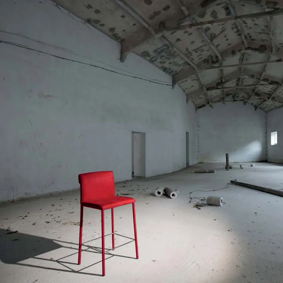 Karrige i veshur plotësisht me Technofiber të Kuq Made in Italy - Ekran Viadurini