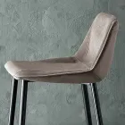 Karrige me Këmbë metalike dhe Sedilje prej Pëlhure Monokoke Prodhuar në Itali - Hinata Viadurini