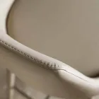 Stool me Mbështetëse, Baza Metal Design - Berenice Viadurini