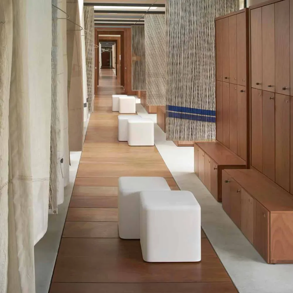 Stol i butë kubi poliuretani Projektim i butë i kubit Slide prodhuar në Itali Viadurini