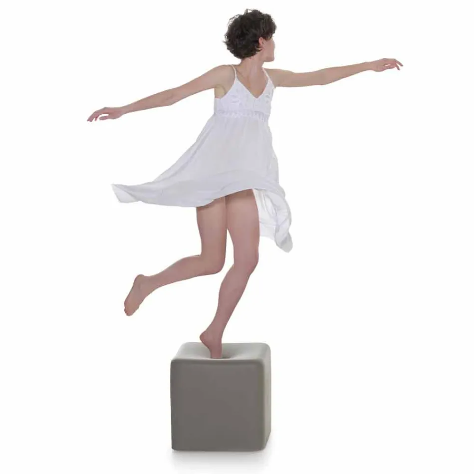 Stol i butë kubi poliuretani Projektim i butë i kubit Slide prodhuar në Itali Viadurini