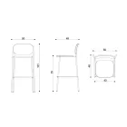 Karrocë kuzhine prej druri dhe metali lisi Prodhuar në Itali 2 Copë - Saffia Viadurini