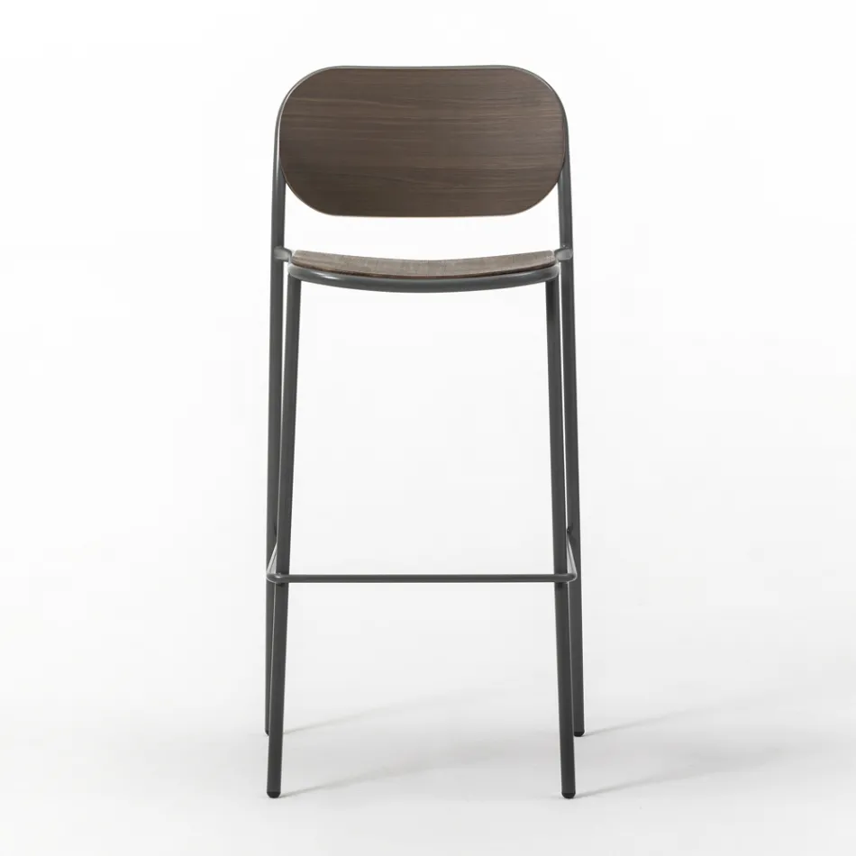 Karrocë kuzhine prej druri dhe metali lisi Prodhuar në Itali 2 Copë - Saffia Viadurini