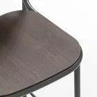 Karrocë kuzhine prej druri dhe metali lisi Prodhuar në Itali 2 Copë - Saffia Viadurini