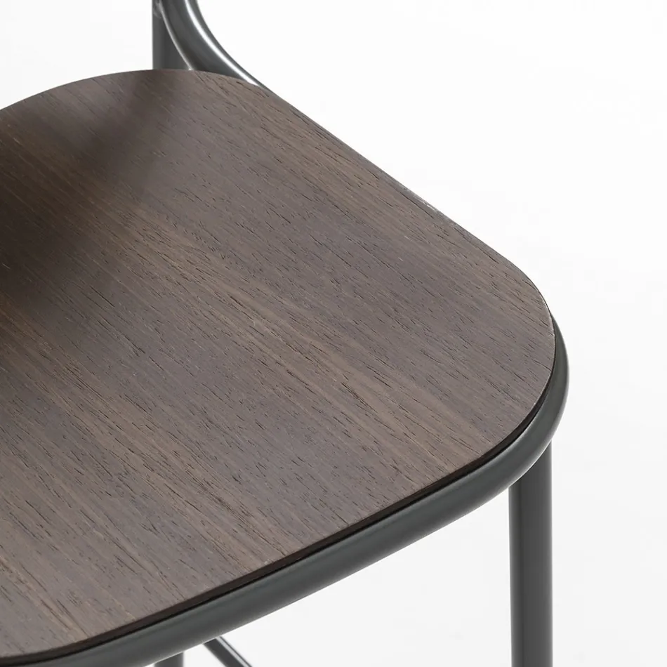 Karrocë kuzhine prej druri dhe metali lisi Prodhuar në Itali 2 Copë - Saffia Viadurini