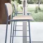 Karrocë kuzhine prej druri dhe metali lisi Prodhuar në Itali 2 Copë - Saffia Viadurini