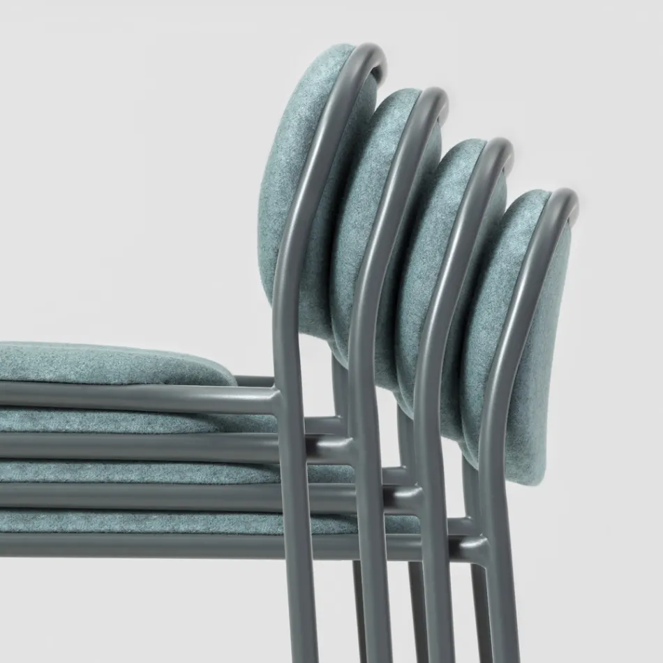 Karrocë Kuzhine në Pëlhurë dhe Metal Prodhuar në Itali 2 Copë - Sangria Viadurini