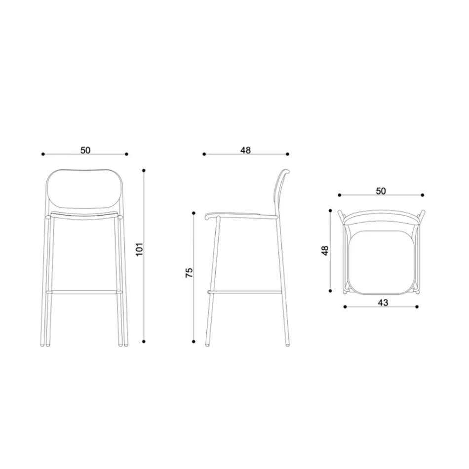 Karrocë Kuzhine në Pëlhurë dhe Metal Prodhuar në Itali 2 Copë - Sangria Viadurini