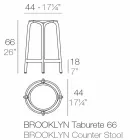 Jashtëqitje e jashtme Brooklyn Vondom H 66 cm, në polipropilen Viadurini