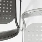 Karrige metalike e stivueshme në natyrë e prodhuar në Itali 2 copë - Synergy Viadurini