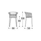 Karrige e jashtme nga alumini Prodhuar në Itali - Emmacross nga Varaschin Viadurini