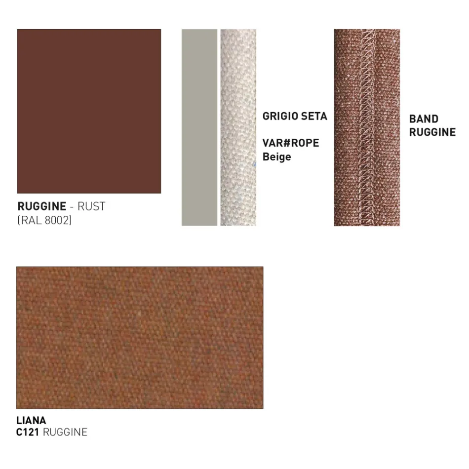 Karrige e jashtme nga alumini Prodhuar në Itali - Emmacross nga Varaschin Viadurini