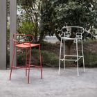 Karrige e jashtme me metal të lyer dhe poliuretani Prodhuar në Itali - Trosa Viadurini