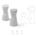 Karrige e jashtme ne polietileni 7 ngjyra Made in Italy - Krem Viadurini