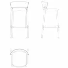 Jashtëqitje moderne në natyrë Afrika H 95cm nga Vondom, në polipropilen Viadurini