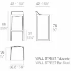 Stol i jashtëm, polipropileni dhe tekstil me fije qelqi nga Wall Street Vondom Viadurini