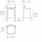 Jashtëqitje për kopshtin Afrika Vondom në polipropilen H 85 cm, dizajn Viadurini