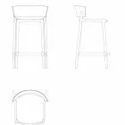 Jashtëqitje për kopshtin Afrika Vondom në polipropilen H 85 cm, dizajn Viadurini