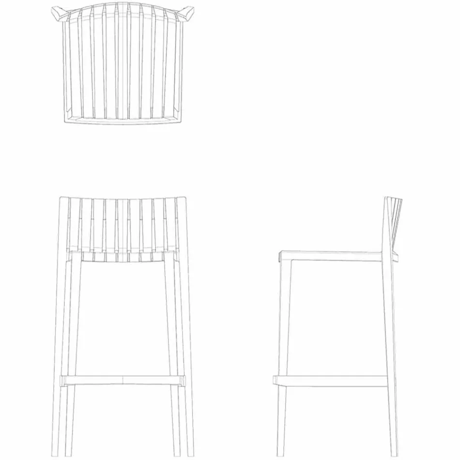 Jashtëqitje kopshtesh Vondom Spritz stackable H 97 cm në polipropilen Viadurini