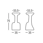Karrige Kopshti në Polietileni me ngjyra Prodhuar në Itali - Stromboli Viadurini