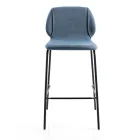 Karrocë dhomen e ndjenjes elegante dhe moderne në pëlhurë me kufi - Scarat Viadurini