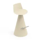 Karrige e dhomës së ndenjes prej polietileni me mbështetëse këmbësh - Ellipse Viadurini