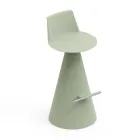 Karrige e dhomës së ndenjes prej polietileni me mbështetëse këmbësh - Ellipse Viadurini