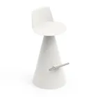 Karrige e dhomës së ndenjes prej polietileni me mbështetëse këmbësh - Ellipse Viadurini