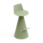 Karrige e dhomës së ndenjes prej polietileni me mbështetëse këmbësh - Ellipse Viadurini