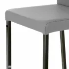 Stool me dizajn modern me Alwyn H 86 cm mbrapa, bërë në Itali Viadurini