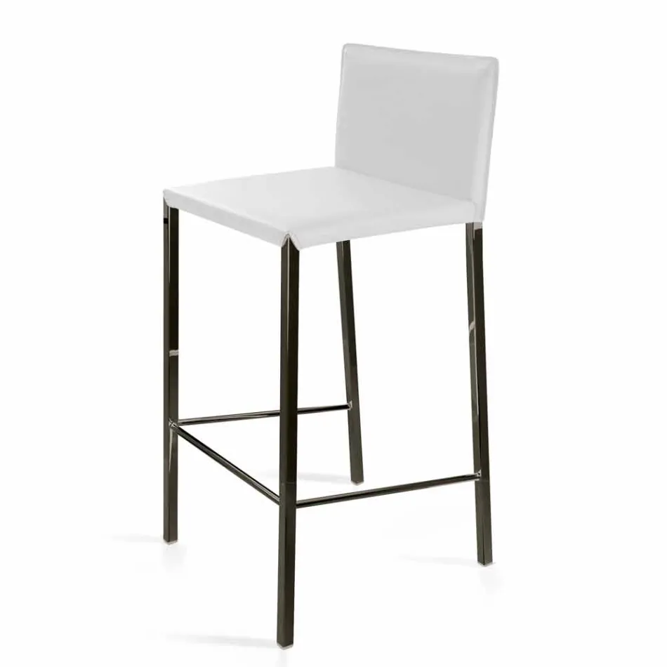 Stool me dizajn modern me Alwyn H 86 cm mbrapa, bërë në Itali Viadurini