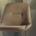 Stool me dizajn modern me pllaka metalike të lyer - Ines Viadurini