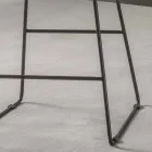 Stool me dizajn modern me pllaka metalike të lyer - Ines Viadurini